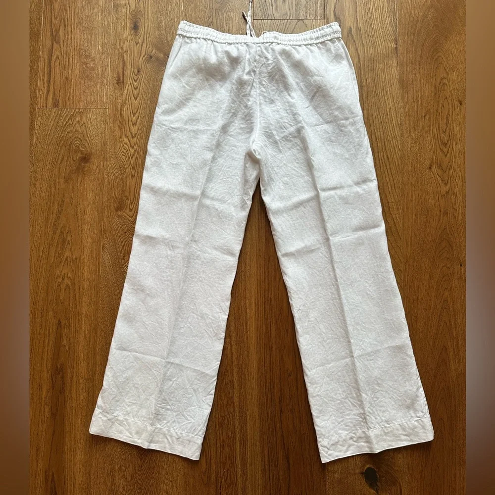 Tommy Bahama Draw String Linen Blend Pants, Ivory, Medium - Picture 6 of 6